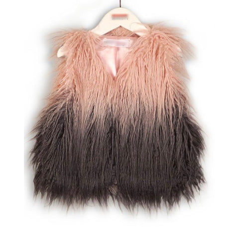 Dipped Dye Shaggy Vest