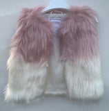 Dipped Dye Faux Fur Vest